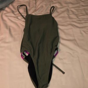 jolyn army green galvin onesie size 28